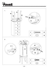 Load image into Gallery viewer, Powell Furniture Jewelry Armoire, White