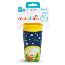 Load image into Gallery viewer, Munchkin Miracle 360 Degree Glow in The Dark Sippy Cup, 9 Oz, Camping, Yellow