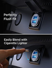 Load image into Gallery viewer, Car Charger, AINOPE Smallest 4.8A All Metal Car Charger Adapter Fast Charge USB Car Charger Flush Fit Compatible with iPhone 13/12/11 pro/XR/x/7/6s, iPad Air 2/Mini 3, Samsung Note 9/S10/S9/S8-Black