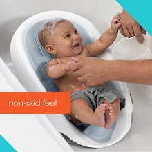 Load image into Gallery viewer, Summer Clean Rinse Baby Bather (Gray) – Bath Support for Use on the Counter, in the Sink or in the Bathtub, Has 3 Reclining Positions and Soft, Quick-Dry Material – Use from Birth until Sitting Up