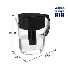 Load image into Gallery viewer, Brita Everyday Pitcher with 1 Longlast Filter, Large 10 Cup, Black