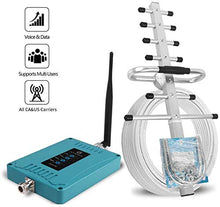 Load image into Gallery viewer, 5 Band Cell Phone Signal Booster for Home and Office - Work on All U.S. Carriers Verizon AT&T T-Mobile Sprint - Cellular Repeater Amplifier Kit for Voice Call and Data Network