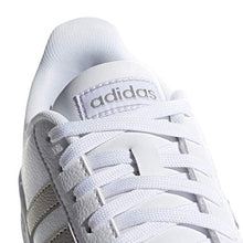 Load image into Gallery viewer, adidas Women's Grand Court Tennis Shoe, White/Platino Metallic/White, 7 M US