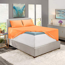 Load image into Gallery viewer, Nestl Deep Pocket Split King Sheets - Bed Sheets with 2 Fitted Sheets, Flat Sheet, Pillow Cases - Extra Soft Bedsheet Set with Deep Pockets for Split King - Light Gray Lavender