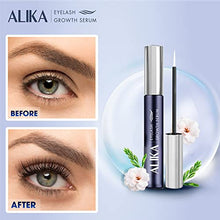 Load image into Gallery viewer, ALIKA Natural Cruelty Free Eyelash Growth Serum | Brow Enhancer for Thicker, Longer and Luscious Lashes with Redensyl & Natural Growth Peptides