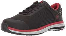 Load image into Gallery viewer, Timberland PRO Men's Drivetrain Composite Safety Toe Electrical Hazard Athletic Work Shoe, Black/Red, 10.5 W US