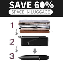 Load image into Gallery viewer, BAGAIL 4 Set/6 Set Compression Packing Cubes Travel Expandable Packing Organizers(Black,4 Set)