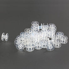 Load image into Gallery viewer, Hekisn Sewing Machine and Embroidery Bobbins, SA156 Bobbins for Brother, Class 15 Transparent Sewing Bobbins (30 Pack)