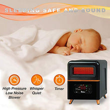 Load image into Gallery viewer, Dr Infrared Heater DR-978 Infrared Space Heater, Hybrid, Black