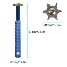 Load image into Gallery viewer, HIFROM Groove Sharpener with 6 Heads - Golf Club Groove Sharpener Re-Grooving Tool and Cleaner for All Irons Pitching Sand Lob Gap and Approach Wedges and Utility Clubs Blue Color