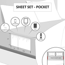 Load image into Gallery viewer, Intelligent Design Side Storage Pockets Ultra Soft Hypoallergenic Wrinkle Free Microfiber Sheet Set Bedding, Twin Xl Size, Grey 4 Piece