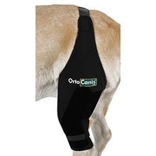 Load image into Gallery viewer, Ortocanis Original Knee Immobilizer for Dogs with ACL and Patella Dislocation- Keeps The Joint Stable and Reduces Movements - 8 Sizes for Left or Right Leg - Colour Black
