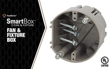 Load image into Gallery viewer, Madison Electric Products MSBFAN Fan Support 50/ lb, Maximum with Depth Adjustable, Gray