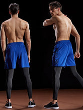 Load image into Gallery viewer, Neleus Men's 7" Lightweight Running Shorts with Liner and Pockets,2 Pack,6093,Black/Blue,X-Large