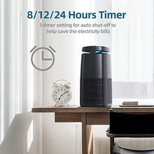 Load image into Gallery viewer, Air Purifier KioudI by Nessbase, H13 HEPA Air Purifiers for Home Air Cleaner for Pollen Smoke Dander Odors with Timer Settings Adjustable Wind Speed Portable Air Purifier for Bedroom Office Living Room