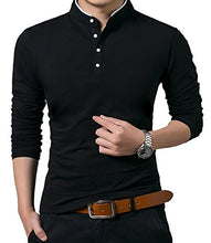 Load image into Gallery viewer, YTD Mens Summer Slim Fit Pure Color Short Sleeve Polo Casual T-Shirts (US Small, Wine Red)