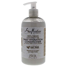 Load image into Gallery viewer, Sheamoisture Daily Hydrating Conditioner For All Hair Types 100% Virgin Coconut Oil Sulfate-Free 13 oz
