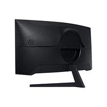 Load image into Gallery viewer, SAMSUNG 34-Inch Odyssey G5 Ultra-Wide Gaming Monitor with 1000R Curved Screen, 165Hz, 1ms, FreeSync Premium, WQHD (LC34G55TWWNXZA, 2020 Model), Black (Renewed)