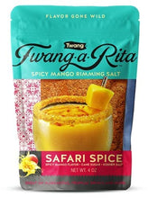 Load image into Gallery viewer, Twang-A-Rita Cocktail Rimming Salt Blend, Savory Variety, 4 Ounce Pouch (Set of 3) 1 Each: Chile Lime, Grapefruit, Mango