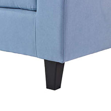 Load image into Gallery viewer, Harper & Bright Designs Sectional Sofa with Ottoman, Modern Soft Convertible Sofa Couch, Living Room Furniture Sofa Sets (Blue)