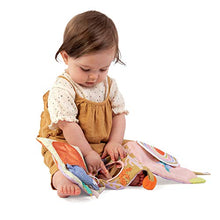 Load image into Gallery viewer, Manhattan Toy Llama Themed Soft Baby Activity Book with Squeaker, Crinkle Paper and Baby-safe Mirror