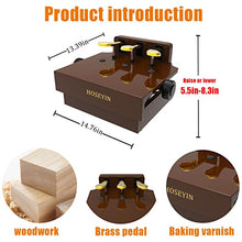 Load image into Gallery viewer, HOSEYIN Wood Adjustable Lifting Piano Pedal Extender Bench for Kids, Height Adjustable Piano Foot Pedal,Design with 3 Pedal(Bright Brown)