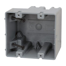 Load image into Gallery viewer, Madison Electric Products MSB2G Two Gang Device Box with Depth Adjustable, Heavy Duty 42lb, Gray
