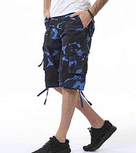 Load image into Gallery viewer, EAEAO Mens Cargo Shorts Relaxed Fit Multi-Pocket Outdoor Cargo Shorts