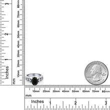 Load image into Gallery viewer, Gem Stone King Sterling Silver Black Onyx Women's Engagement Ring 1.81 cttw Gemstone Birthstone (Size 7)
