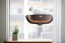 Load image into Gallery viewer, K&H PET PRODUCTS EZ Mount Window Bed Kitty Sill Gray with Kitty Face 27 X 11 X 6 Inches