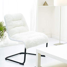 Load image into Gallery viewer, Zenree Living Room Chair Lounge Accent Upholstered Chairs with Sherpa Seat for Bedroom Dorm Teen's Den Indoor