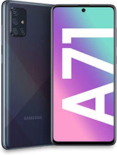 Load image into Gallery viewer, Samsung Galaxy A71 (128GB, 6GB) 6.7", 64MP Quad Camera, 25W Fast Charger, Android 10, GSM Unlocked US + Global 4G LTE International Model A715F/DS (128GB + 64GB SD + Case Bundle, Prism Crush Black)