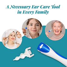 Load image into Gallery viewer, WAXIWAY Q-Grips Ear Wax Remover Kit | 3-in-1 Ear Cleaner + Silicone Ear Wax Removal Tool w/ 16 Replacement Ear Cleaner Spiral Tips | Reusable Q Grip Earwax Removal Kit Safe for Adults, Kids & Toddlers
