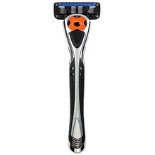 Load image into Gallery viewer, Amazon Brand - Solimo 5-Blade MotionSphere Razor for Men with Dual Lubrication and Precision Trimmer, Handle & 16 Cartridges (Cartridges fit Solimo Razor Handles only)