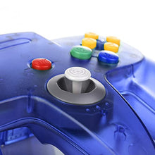 Load image into Gallery viewer, Classic N64 Controller, SAFFUN N64 Wired USB PC Game pad Joystick, N64 Bit USB Wired Game Stick Joy pad Controller for Windows PC MAC Linux Raspberry Pi 3 Sega Genesis (Clear Blue)