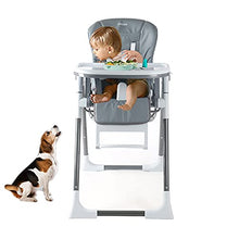 Load image into Gallery viewer, Onasti 7 in 1 High Chair | Converts to Dining Booster Seat with Easy Cleanup Features, Grows with Child with 7 Modes, Ultra Compact High Chair, Ambiance Grey