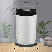 Load image into Gallery viewer, KUPPET Mini Washing Macine For Baby Clothes,Semi-Automatic Compact 6.6lbs Washing Capacity For Camping, Apartments,Dorms,And More,Black+ White