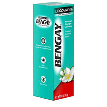Load image into Gallery viewer, Bengay Pain Relieving Lidocaine Cream, Non-Greasy Topical Analgesic Cream with The Maximum Strength Numbing Relief of 4% Lidocaine HCl, Pleasant and Soothing Tropical Jasmine Scent, 3 oz