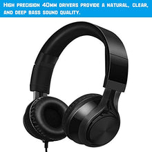Load image into Gallery viewer, Over Ear Headphones with 5 Feet / 1.5M Cable, findTop 3.5mm Gaming Headset Noise Isolating with Mic and Volume Control for TV, PC and Cell Phone