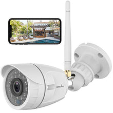 Load image into Gallery viewer, Outdoor Security Camera, Wansview 1080P Wireless WiFi Home Surveillance Waterproof Camera with Night Vision, Motion Detection, Remote Access, Compatible with Alexa-W4, White