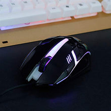 Load image into Gallery viewer, Weisai 2 Colors Wired Mouse Photoelectric Gaming Mouse Programmable Buttons RGB Backlight with USB Cable for Mouse Gamer for Desktop (Color : White)