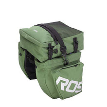 Load image into Gallery viewer, CapsA Sport Bicycle Bike Storage Bag for Cycling Mountain Picnic Camping Multifunction Bicycle Expedition Touring Cam Pannier Rear Shelf Package Mountain Bike Camel Bag Large Capacity (Green)
