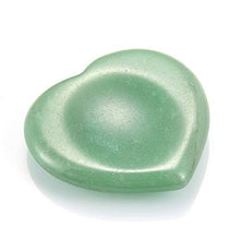 Load image into Gallery viewer, Sunligoo Healing Crystal Green Aventurine Love Heart Thumb Worry Stone Pocket Palm Gemstones for Anxiety Therapy Geometry Chakra Reiki Balancing