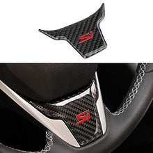 Load image into Gallery viewer, TopDall Carbon Fiber Steering Wheel Sticker Trim Compatible for Honda Civic 2016-2021