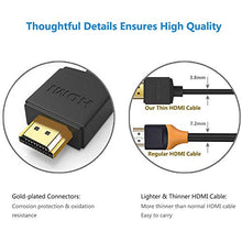 Load image into Gallery viewer, Thin HDMI Cable 6ft for Nintendo Switch, PS3, PS4, PS4 Pro, Xbox One, Xbox 360, Roku to HDTV, Monitor, FOINNEX Slim HDMI 1.4 Cord 4K, High Speed Support Ultra HD,1080P, 3D,Ethernet,ARC,HDR