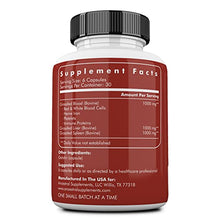Load image into Gallery viewer, Ancestral Supplements Blood Vitality, Grass Fed Beef Liver, Spleen & Blood Supplements Support Blood, Iron & Immune Health, Promotes Increased Energy & Exercise Performance, Non-GMO, 180 Capsules