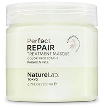 Load image into Gallery viewer, NatureLab Perfect Repair Treatment Masque - Deep Conditioning Hydrating Hair Masque for Dry, Damaged Hair - Bamboo Stem Cells, Keratin, Argan + Prickly Pear Oil - Paraben-Free (6.7 fl oz/200 ml)
