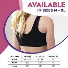 Load image into Gallery viewer, Popular Girls Sports Racerback Bra - Girls Sports Bras. Training Bras for Girls & Teens 2pk Black Stars M