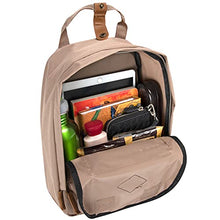 Load image into Gallery viewer, Canvas Mini Backpack for Everyday & Day Pack Rucksack in Solid Color Blocks (Almond)