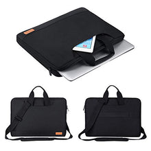 Load image into Gallery viewer, 15.6 Inch Laptop Sleeve, Simboom Laptop Messenger Bag with Accessories Organizer Pouch, Waterproof Shoock-Proof Protective Case Compatible with 15.6 inch Dell Acer Asus Hp Lenovo - Black